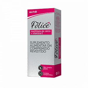 Suplemento Alimentar Folicê com 30 Comprimidos