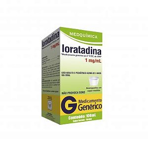 Loratadina xarope com 100ml