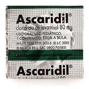 Ascaridil pediatrico com 1 comprimido