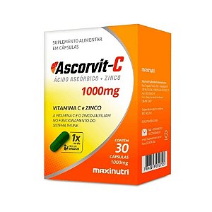 ASCORVIT C 1G (VITAMINA C+ZINCO) 60CAPS