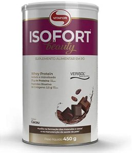 SUPLEMENTO ALIMENTAR VITAFOR ISOFORT BEAUTY CACAU 450G