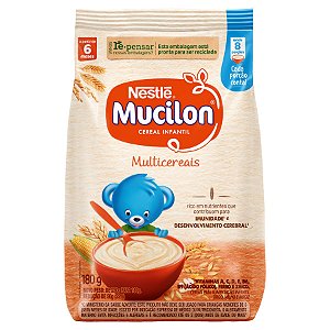 CEREAL INFANTIL NESTLÉ MUCILON MULTICEREAIS SACHÊ 180G
