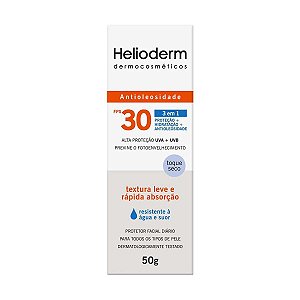 Helioderm Antioleosidade Toq.seco Fps30 Facial 50g