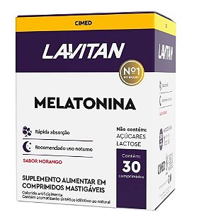 Lavitan Melatonina Morango C/30cpds