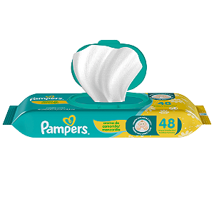 LENCOS UMED.PAMPERS AROMA DE CAMOMILA C/48UN