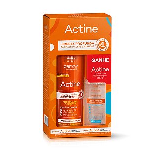 ACTINE GEL LIMPEZA 400ML+AGUA MICELAR 100ML