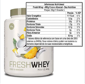 FRESH WHEY VITAMINA DE FRUTAS 450G