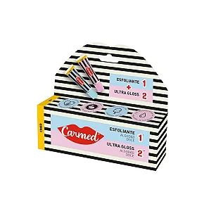 KIT CARMED HIDRAT.LABIAL ESFOL+ULTRA GLOSS C/2UNID