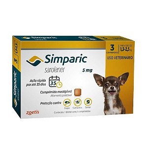 SIMPARIC CÃES ANTIPULGAS E CARRAPATOS