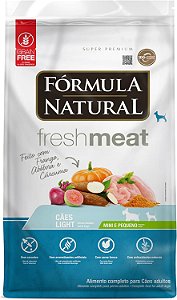 Fórmula Natural Fresh Meat Cães Adultos Light Raças Mini e Pequenas