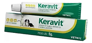 Keravit Pomada Antibiótica e Anti-inflamatória 5g
