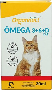 Ômega Cat 3+6+D Organnact Suplemento para Gatos