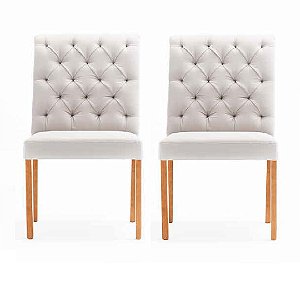 CADEIRA ELIS MADEIRA CASTANHO COM CAPITONÊ