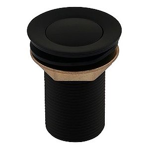 VALVULA LAVATORIO CLICK LUXO PRETO FOSCO 8 CM - 7-8 BLISTER