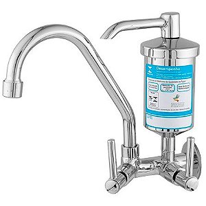 TORNEIRA COZ. FILTRO METAL C/ AREJADOR FIXO 1/4 VOLTA ULTRA POP PAREDE