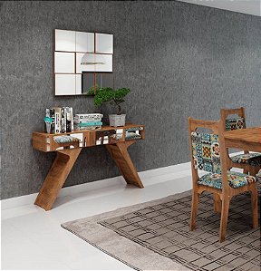 PAINEL DECORATIVO 3D QUADRICULADO ESPELHADO 75CM