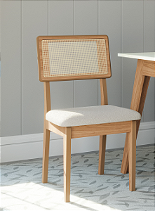 CONJUNTO DE 2 CADEIRAS ESTOFADAS E COM TELA