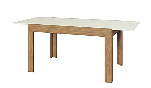 Mesa extensível - freijó/off white - dalla costa