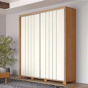 roupeiro 192cm com 2 portas ripadas - pradel dalla costa