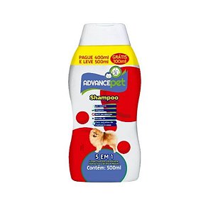 Shampoo AdvancePet Cães Adultos 5 em 1 500ml
