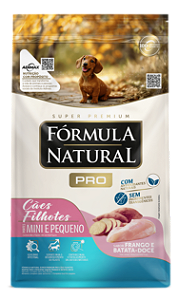 Ração Fórmula Natural Para Cães Filhotes Mini e Pequeno Sabor: Frango e Arroz Integral