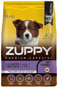 Ração Zuppy Para Cães Filhotes Médio e Porte Grande Sabor: Frango e Arroz