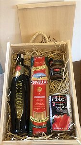 Kit Italiano em Caixa de Madeira