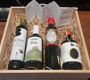 Kit Azeites Premiados em Caixa de Madeira