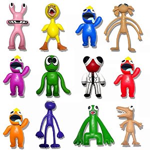 Kit Pelúcia Rainbow Friends Roblox Boneco Green Verde e Red