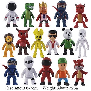 Kit 16 Bonecos Personagens Jogo Stumble Guys 7 Cm - Mega Toys São Manuel SP