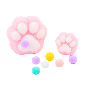 🐶 Kit 2 Taba Squish Pata com Pelinhos Cachorrinho