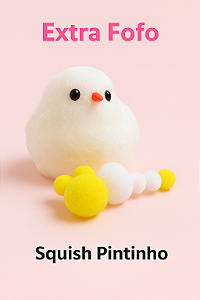 🐣 Mini Pintinho Squishy Fofo e Macio — Alívio e Diversão!