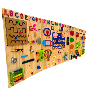 Painel Sensorial Profissional Montessori Grande Educa 180 Cm
