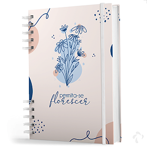 Caderno De Anotações -200 Pag- Coleção Floral - Permita-se