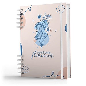 Caderno De Anotações -200 Pag- Coleção Floral - Permita-se