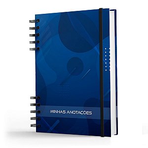 Caderno De Anotações -200 Pg- Coleção Geo - Circle Blue