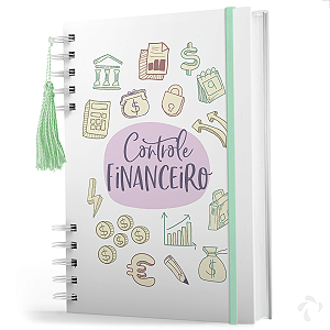 Caderno De Controle Financeiro - Capa Dura - Registro Financeiro Mensal