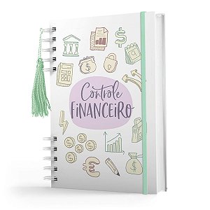 Caderno De Controle Financeiro - Capa Dura - Registro Financeiro Mensal