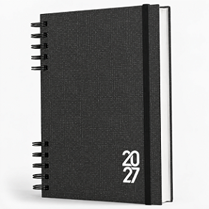 Agenda 2027 Capa Dura Negócios E Organização Pessoal Preta