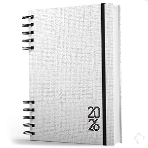 Agenda 2026 Capa Dura Negócios E Organização Pessoal Branca