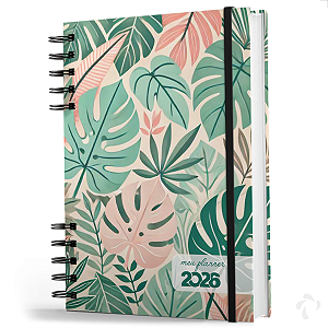 Planner Visão Semanal Mensal Capa Dura Green Nature