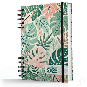 Planner Visão Semanal Mensal Capa Dura Green Nature