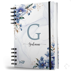 Agenda 2027 Capa Dura Personalizada com nome Spring Breeze