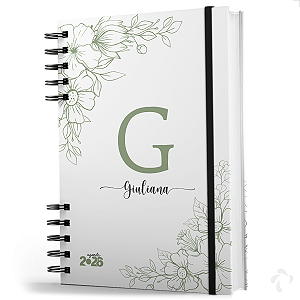 Agenda 2026 Personalizada com nome Capa Dura Florescer