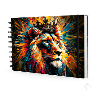 Caderno De Anotações Para Estudo Bíblico Com Capa Dura Leão