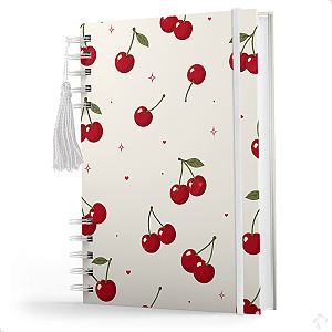 Caderno De Anotações 200 páginas - Folhas Pautadas - Cereja