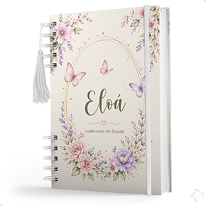 Caderneta de Vacinação Menina Personalizado C/ Nome - Jardim Encantado CAPA 01