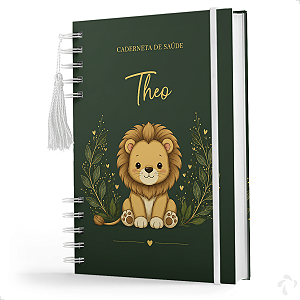 Caderneta de Vacinação Menino Personalizado Coleção Safari CAPA 01