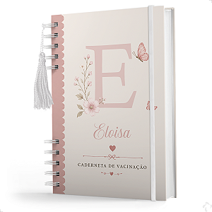 Caderneta De Vacinação Menina Personalizada com Nome - Pequeno Encanto