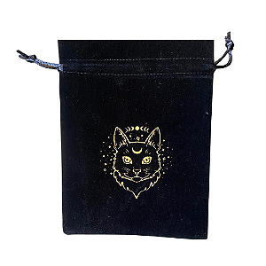 Saquinho de Veludo - Gato da Bruxa